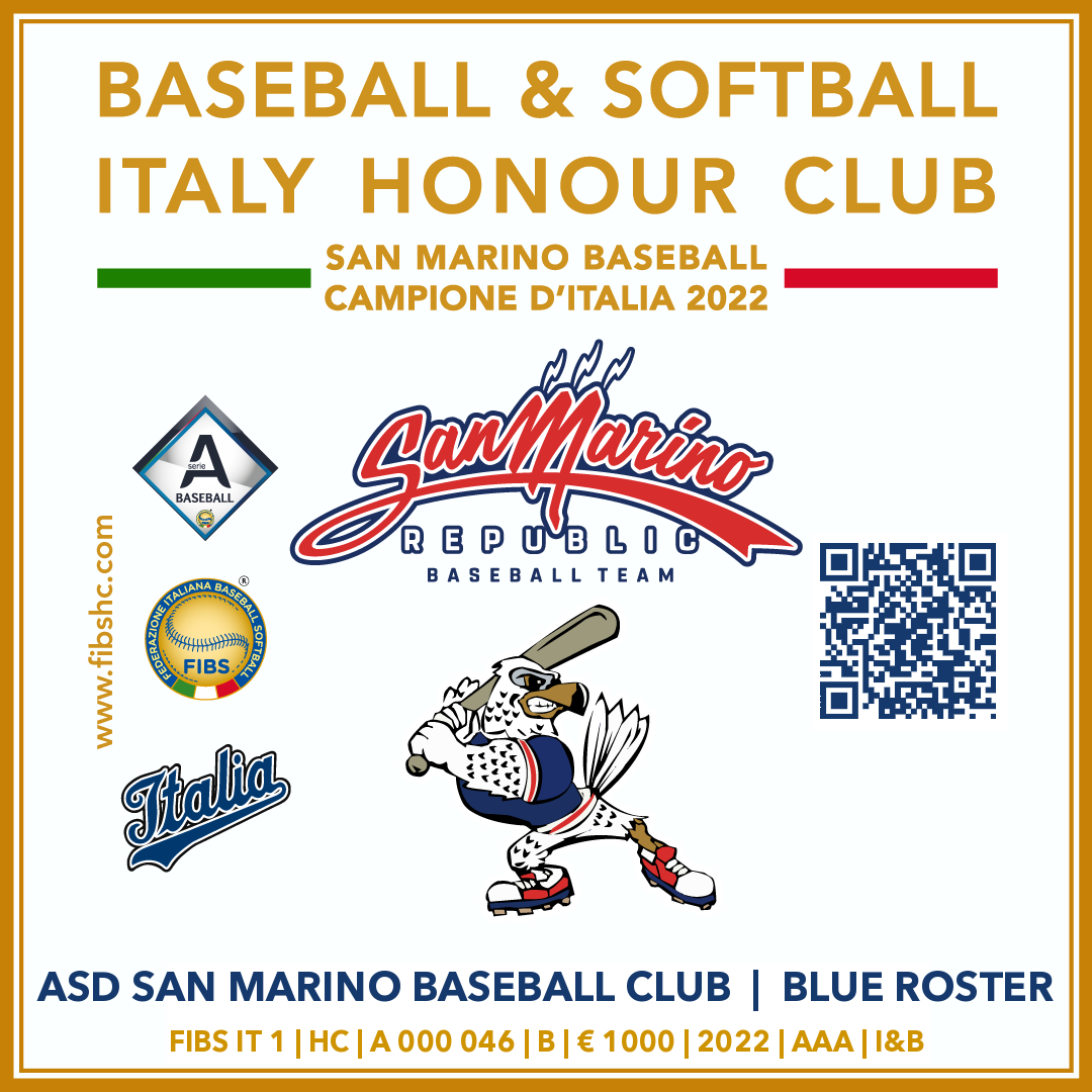 Fibs Honour Club - Token Id A 000 046 - ASD SAN MARINO BASEBALL CLUB