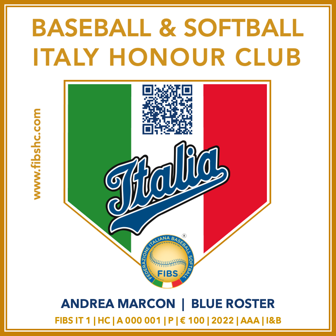 Fibs Honour Club - Token Id A 000 001 - ANDREA MARCON